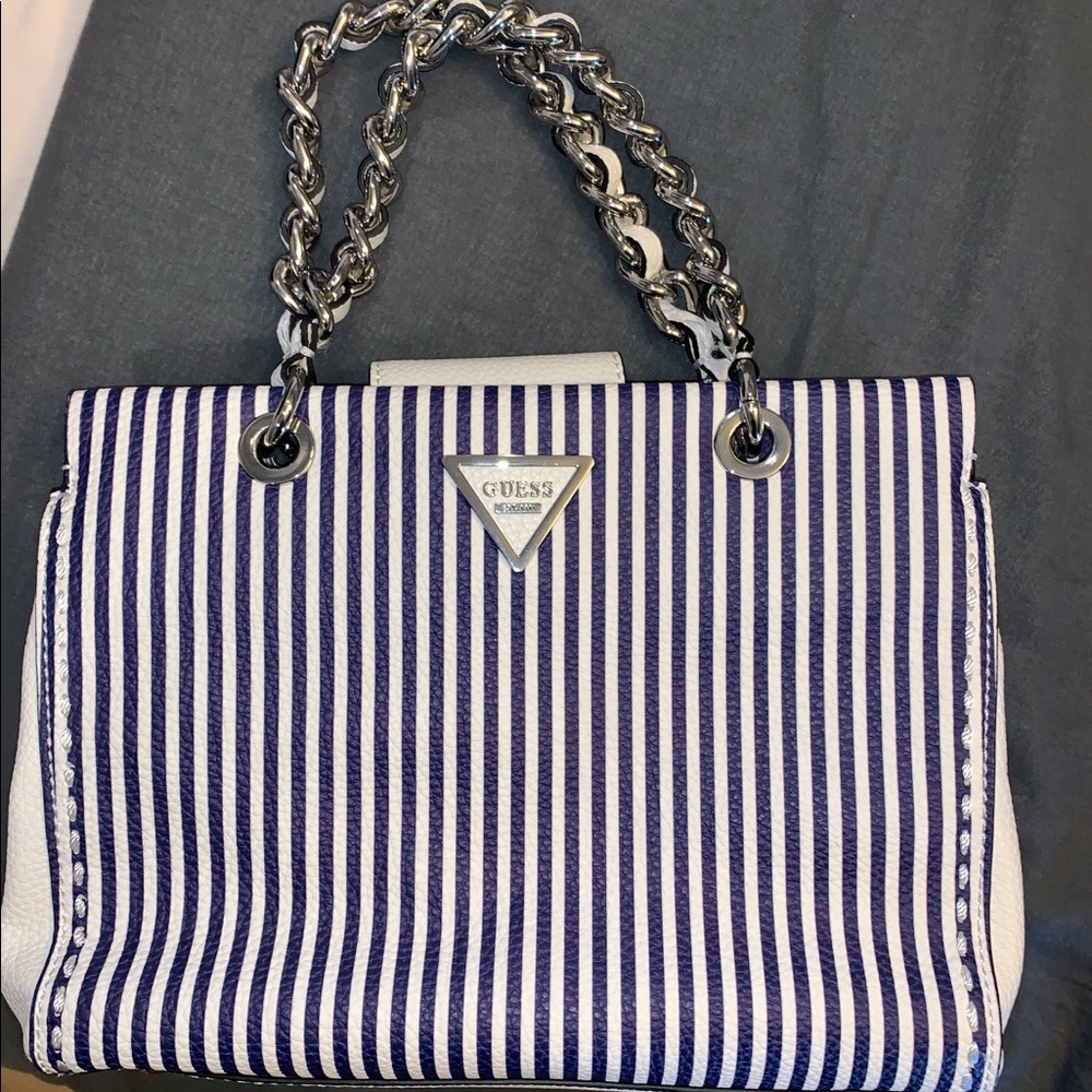Guess striped handbag